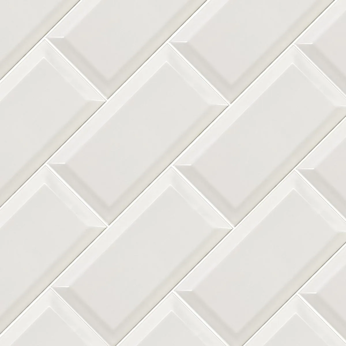 Deluxe Metro Bevelled Edge Wall Tile Gloss 10x20cm
