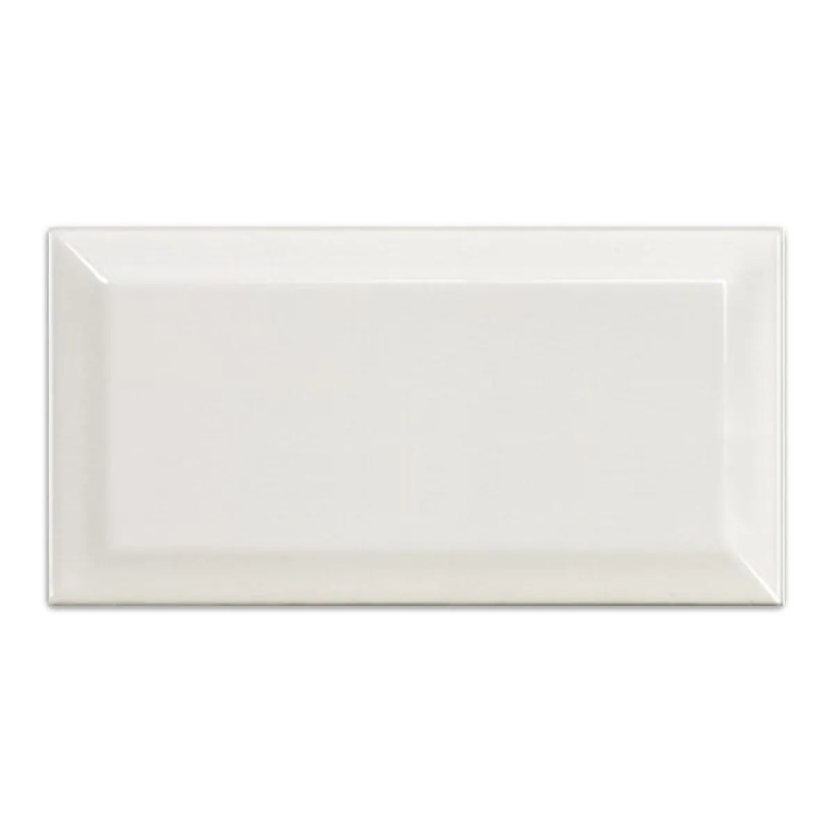 Deluxe Metro Bevelled Edge Wall Tile Gloss 10x20cm