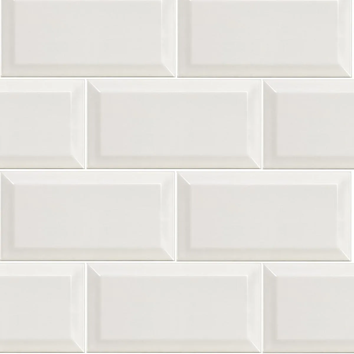 Deluxe Metro Bevelled Edge Wall Tile Gloss 10x20cm