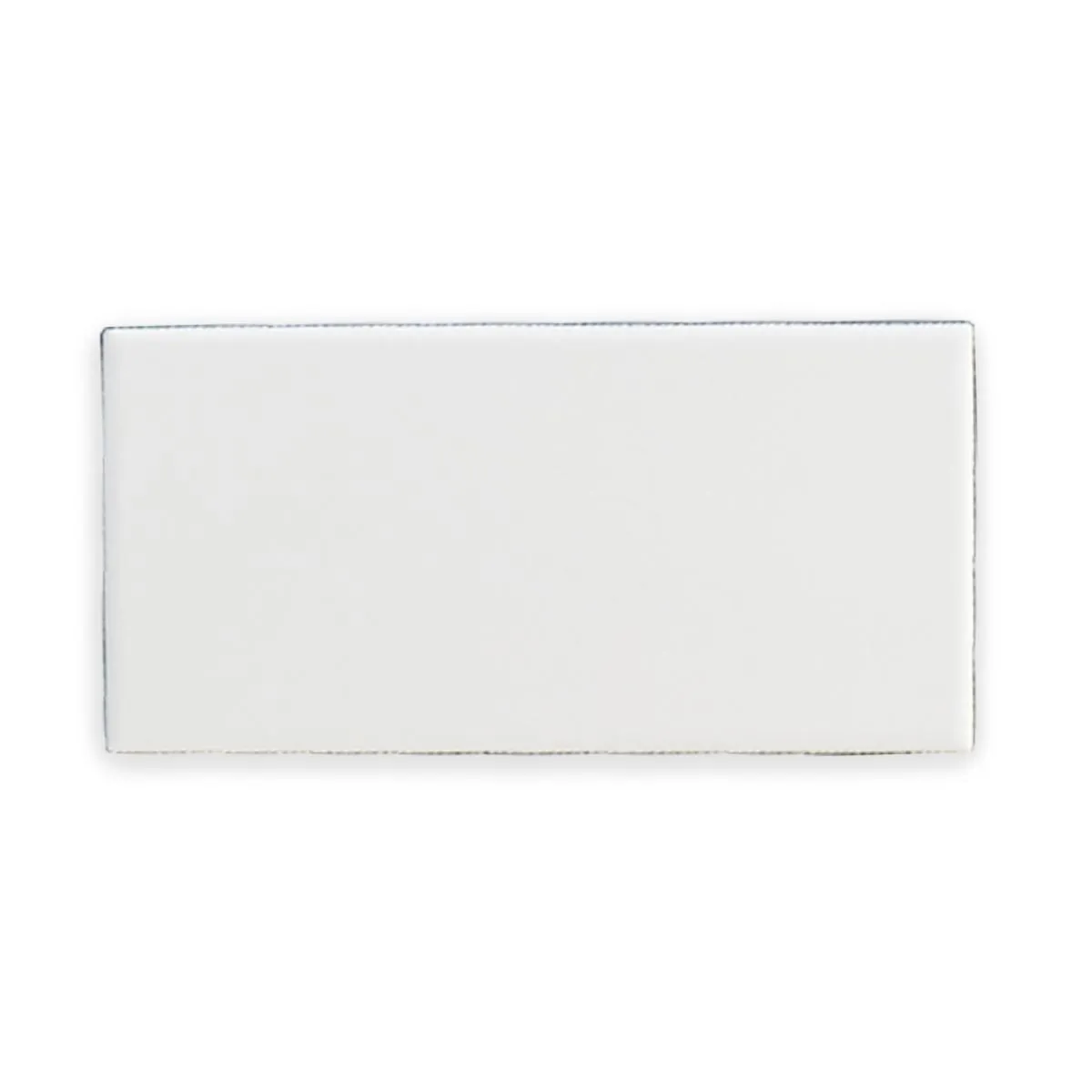 Deluxe Metro Flat White Wall Tile Matt 7.5x15cm
