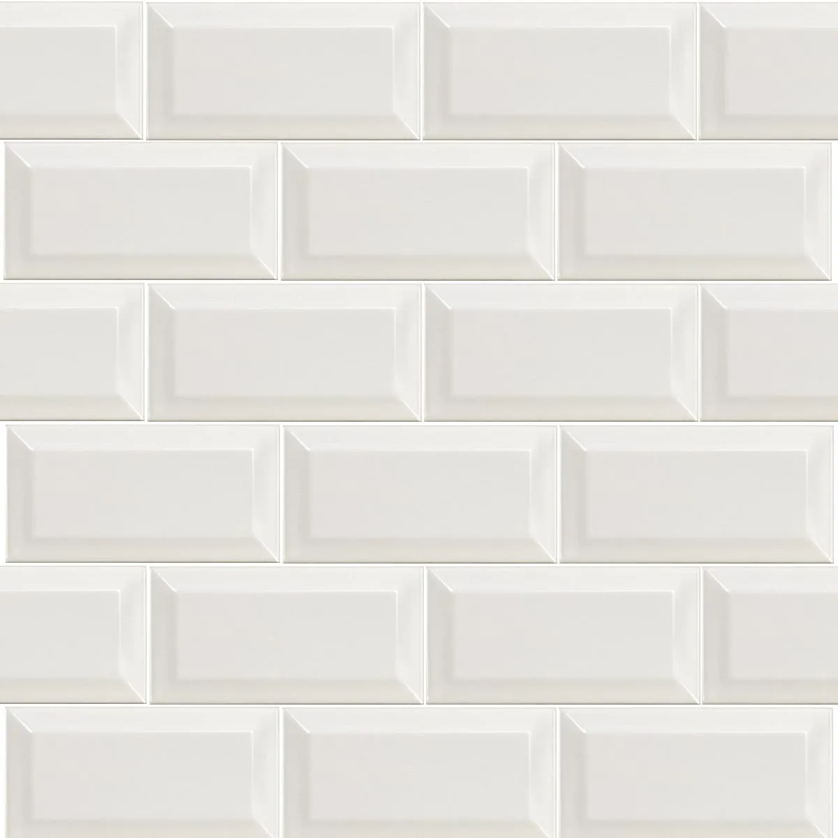 Deluxe Mini Metro Bevelled Edge Wall Tile Gloss 7.5x15cm