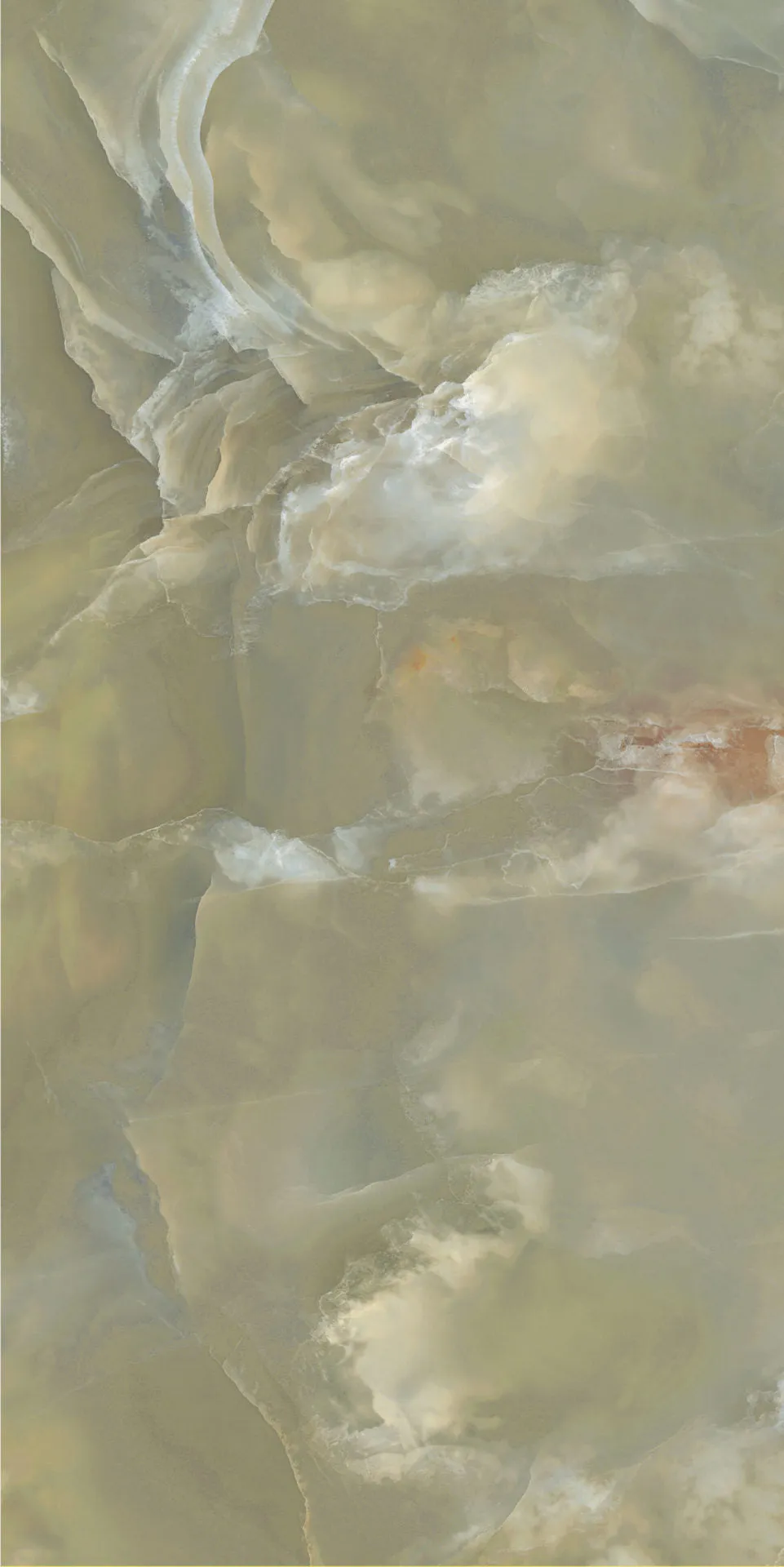 Deluxe Onyx Green Marble Effect Porcelain Tile 60x120cm Gloss