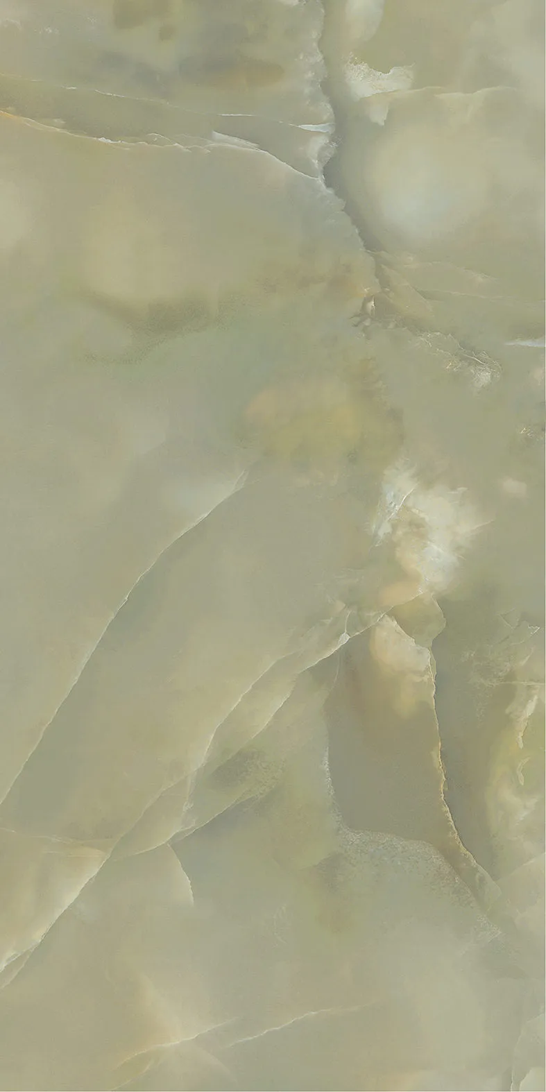 Deluxe Onyx Green Marble Effect Porcelain Tile 60x120cm Gloss