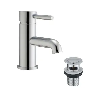 Deluxe Pembroke Basin Mixer With Click-Clack Waste - Chrome