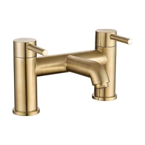 Deluxe Pembroke Deck Mounted Bath Filler - Brushed Brass