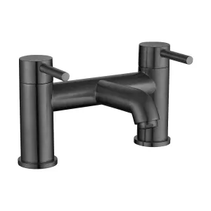 Deluxe Pembroke Deck Mounted Bath Filler - Gun Metal