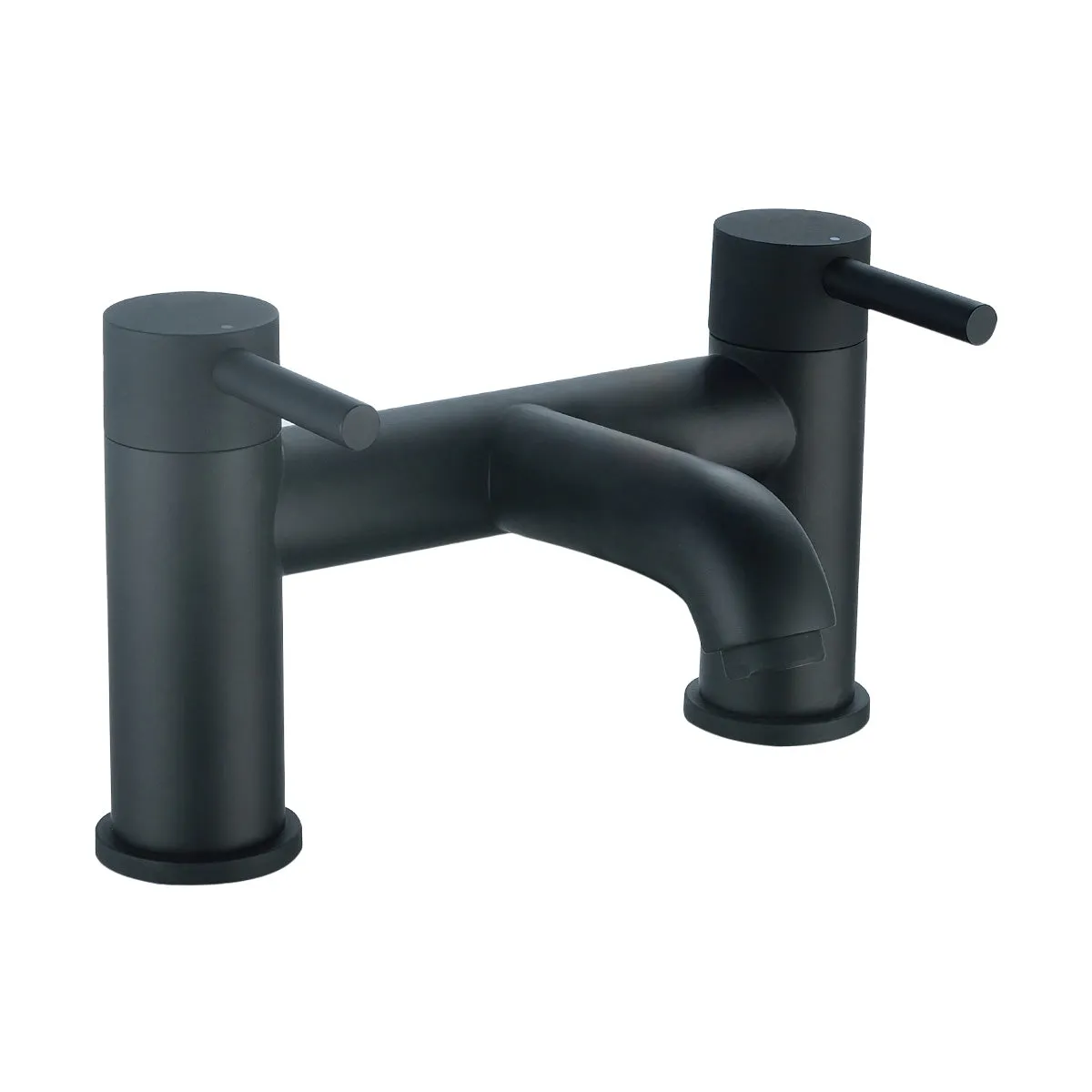 Deluxe Pembroke Deck Mounted Bath Filler - Matt Black
