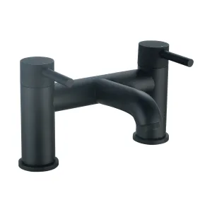 Deluxe Pembroke Deck Mounted Bath Filler - Matt Black