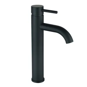 Deluxe Pembroke Tall Basin Mixer - Matt Black
