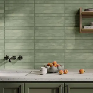 Denver Aquamarine Porcelain Tile 4.8x45cm Matt