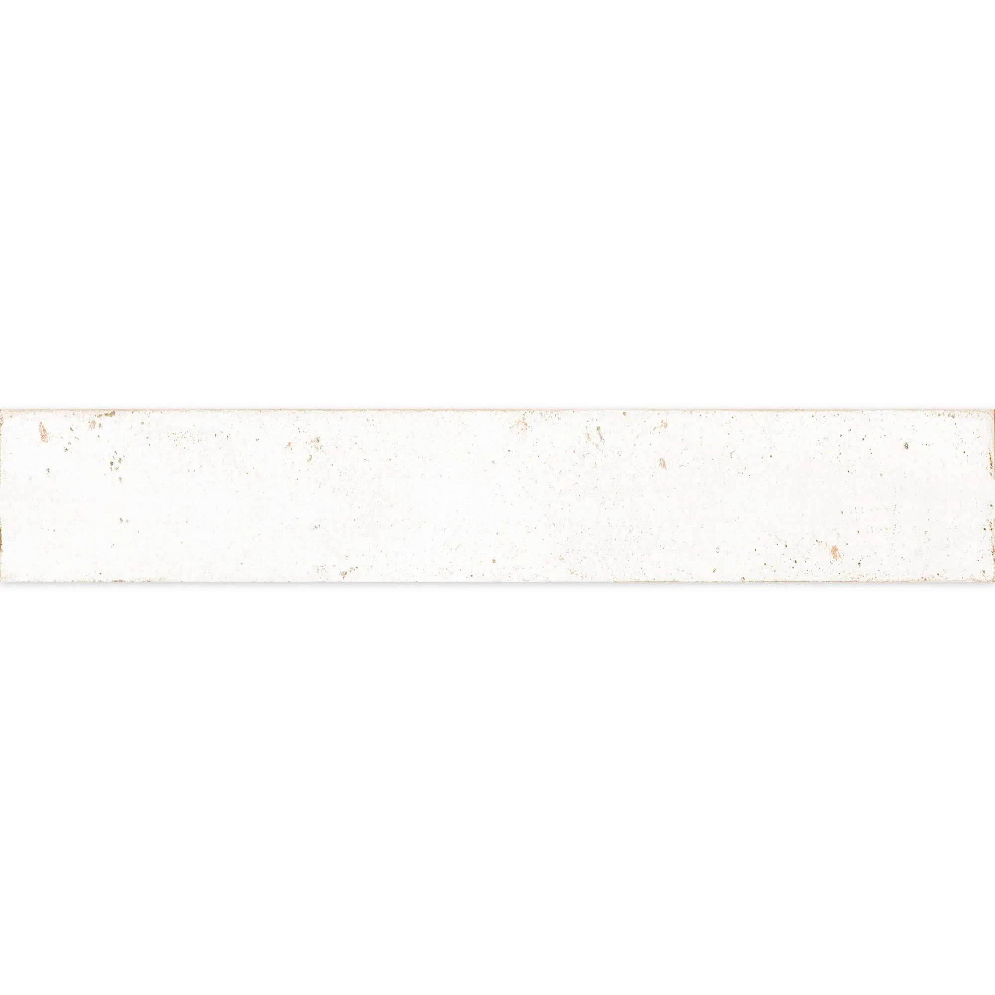 Denver White Porcelain Tile 4.8x45cm Matt
