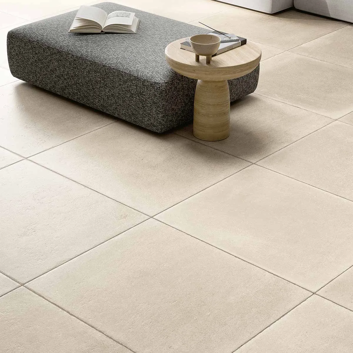 Devon Stone Ivory Antique Effect Porcelain Tile 60x90cm Matt