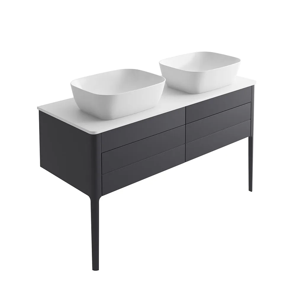Doro 1200mm Wall Mounted Vanity Unit With Worktop