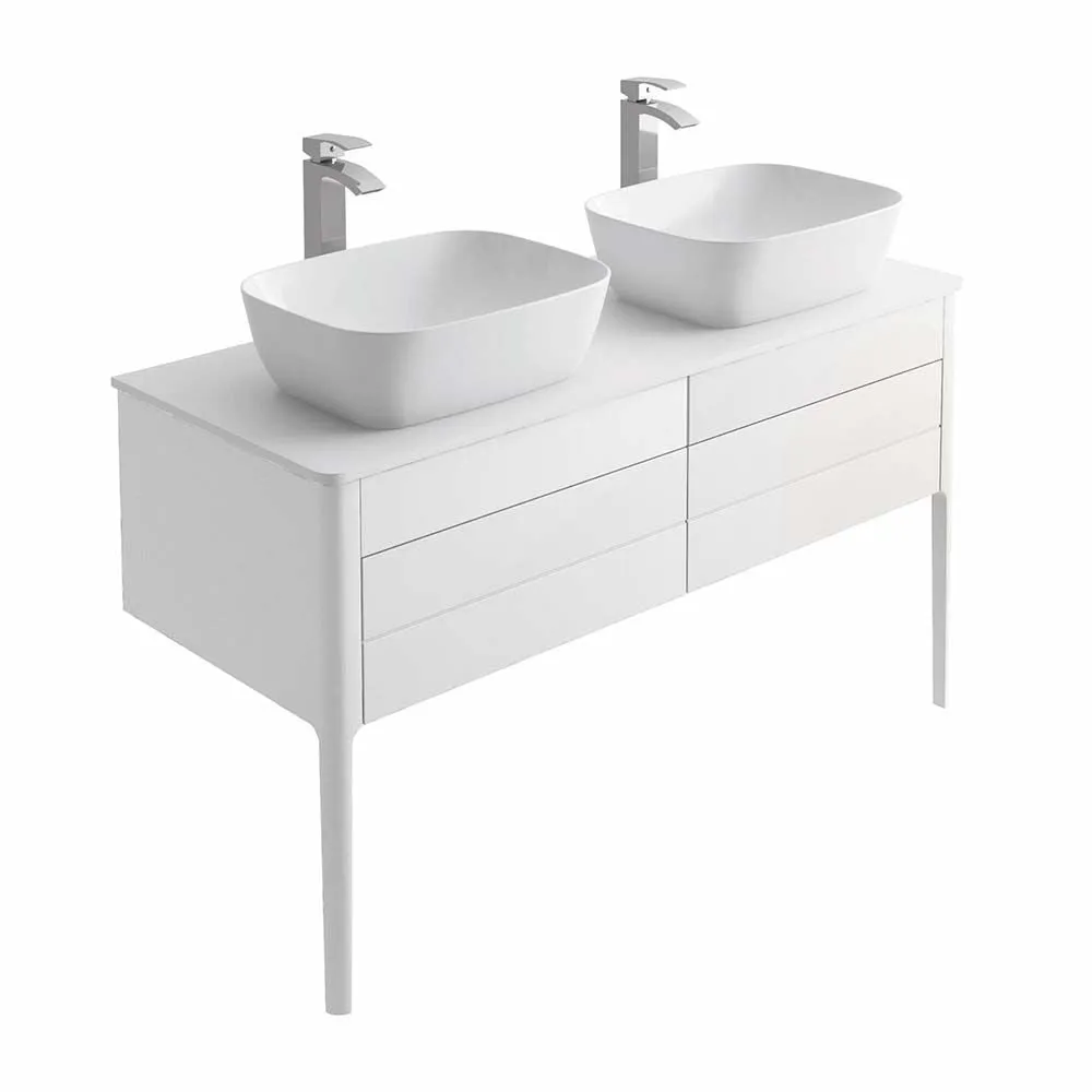 Doro 1200mm Wall Mounted Vanity Unit With Worktop