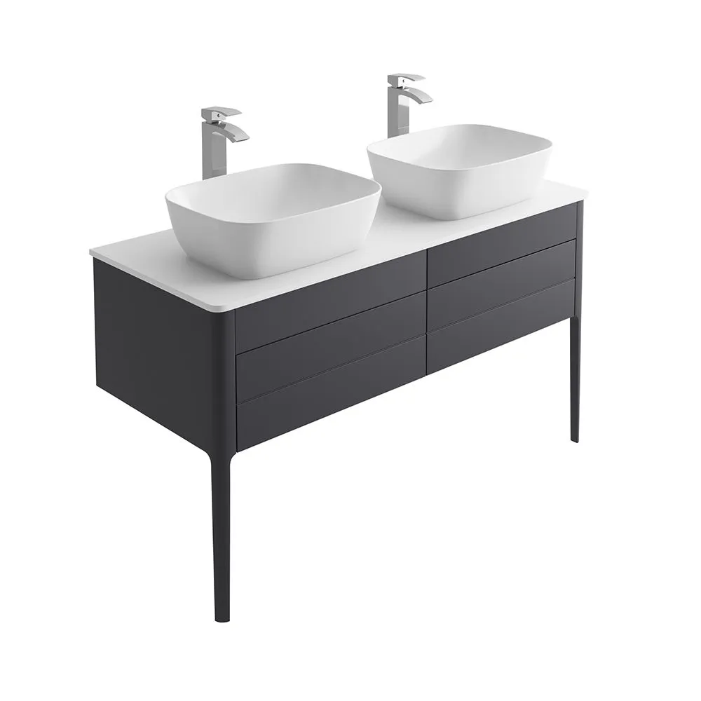 Doro 1200mm Wall Mounted Vanity Unit With Worktop
