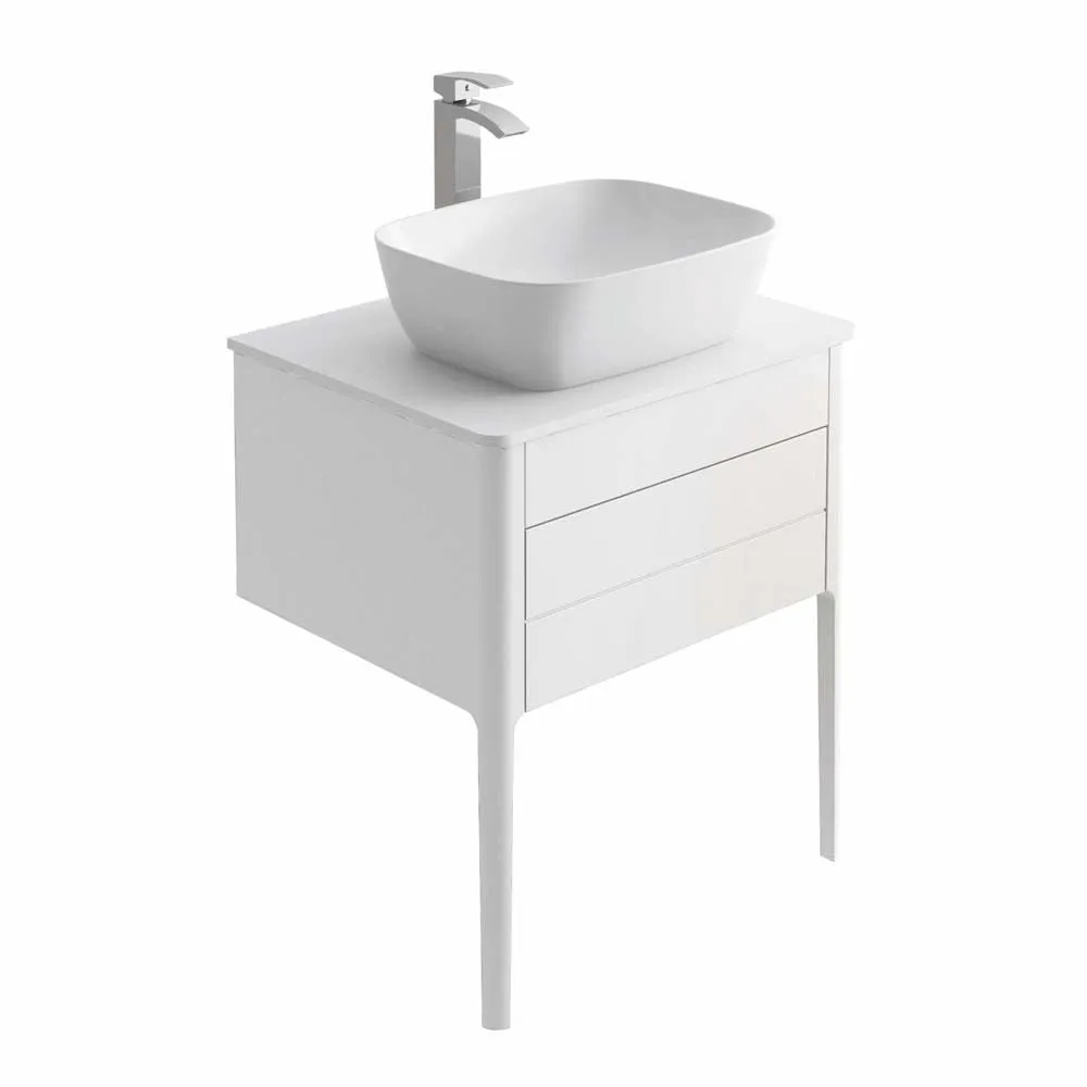 Doro Wall Mounted Vanity Unit With Worktop