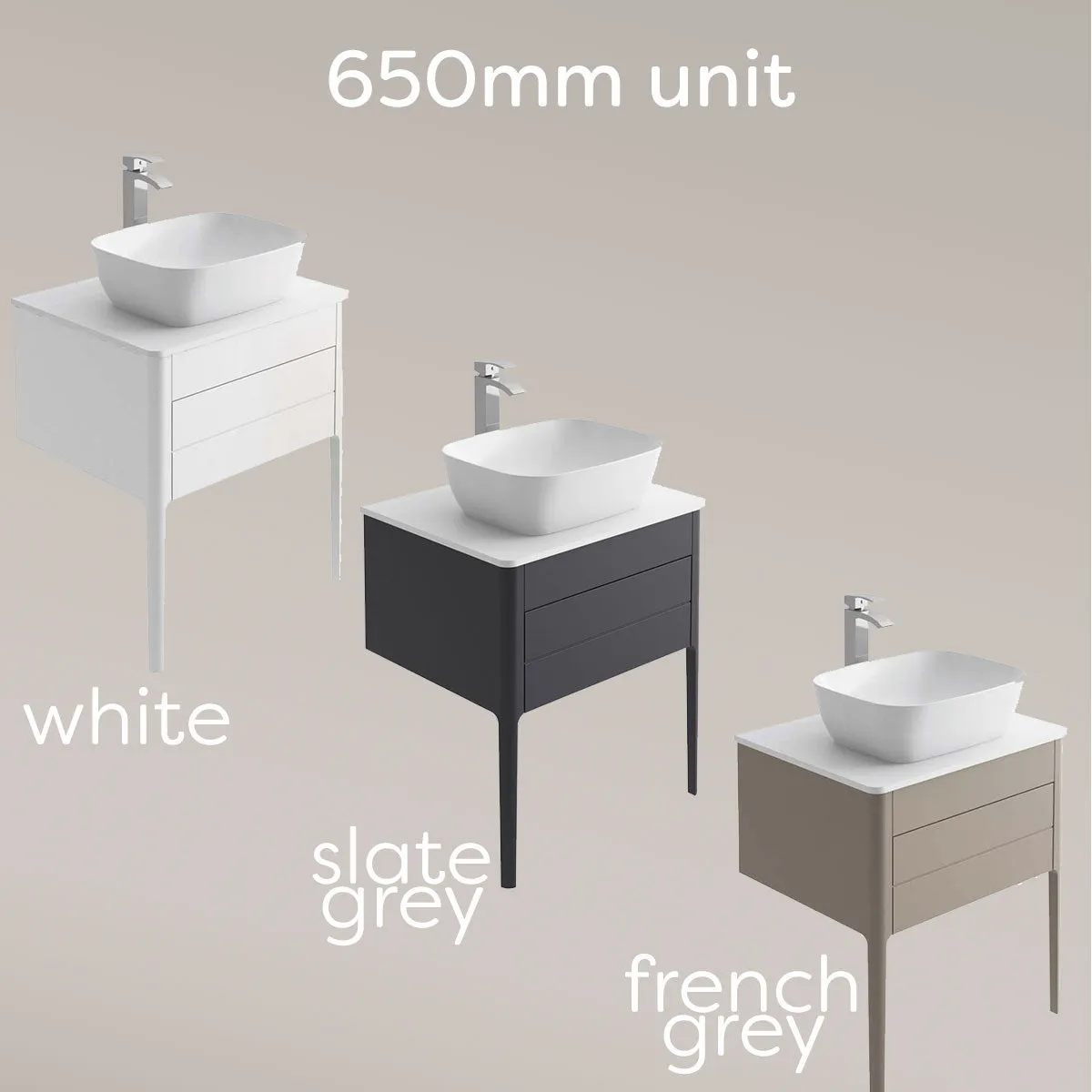 Doro Wall Mounted Vanity Unit With Worktop