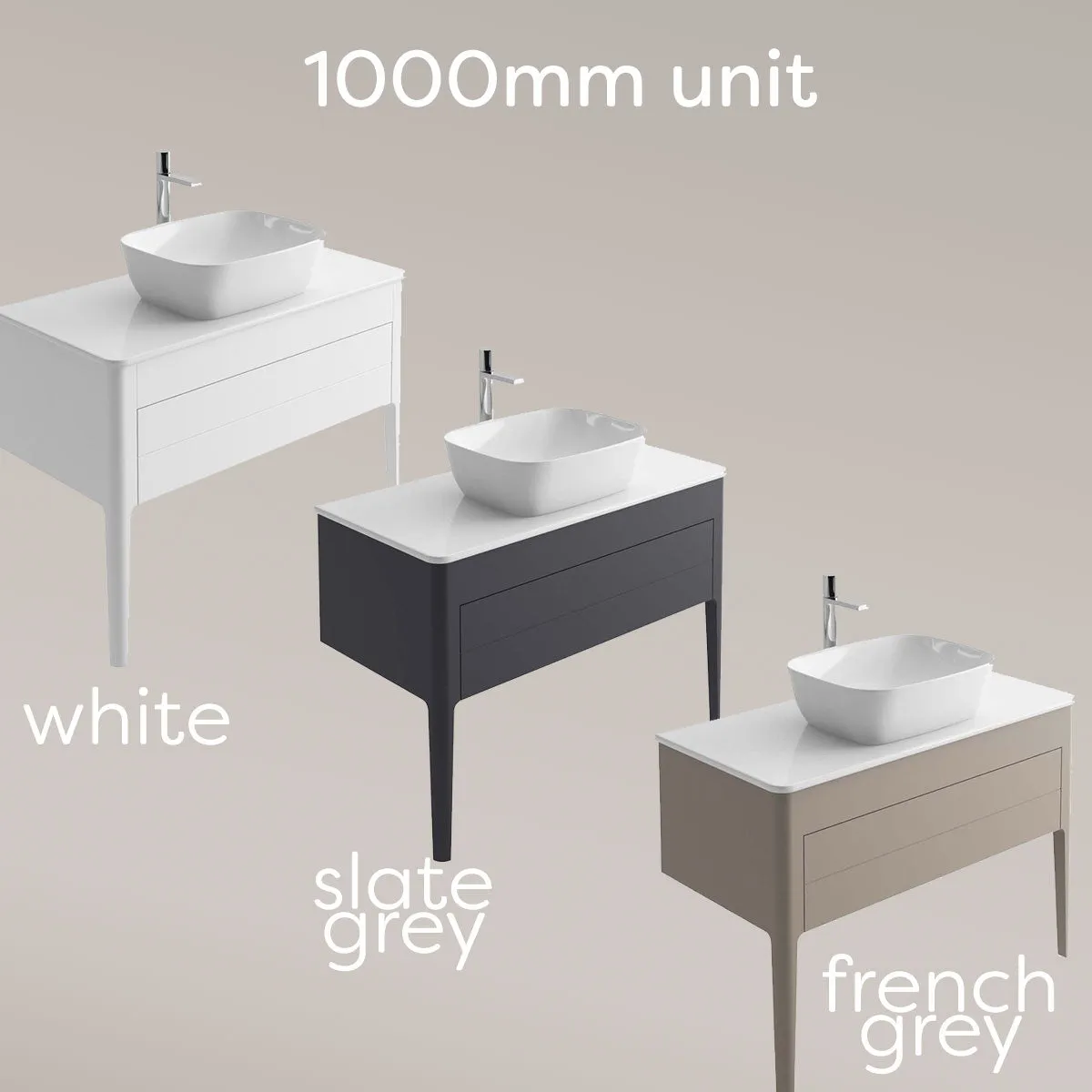 Doro Wall Mounted Vanity Unit With Worktop