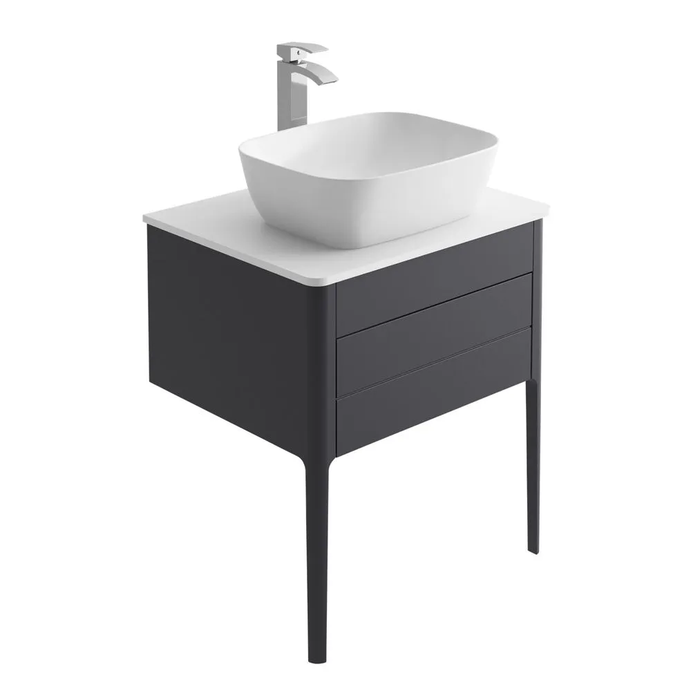 Doro Wall Mounted Vanity Unit With Worktop