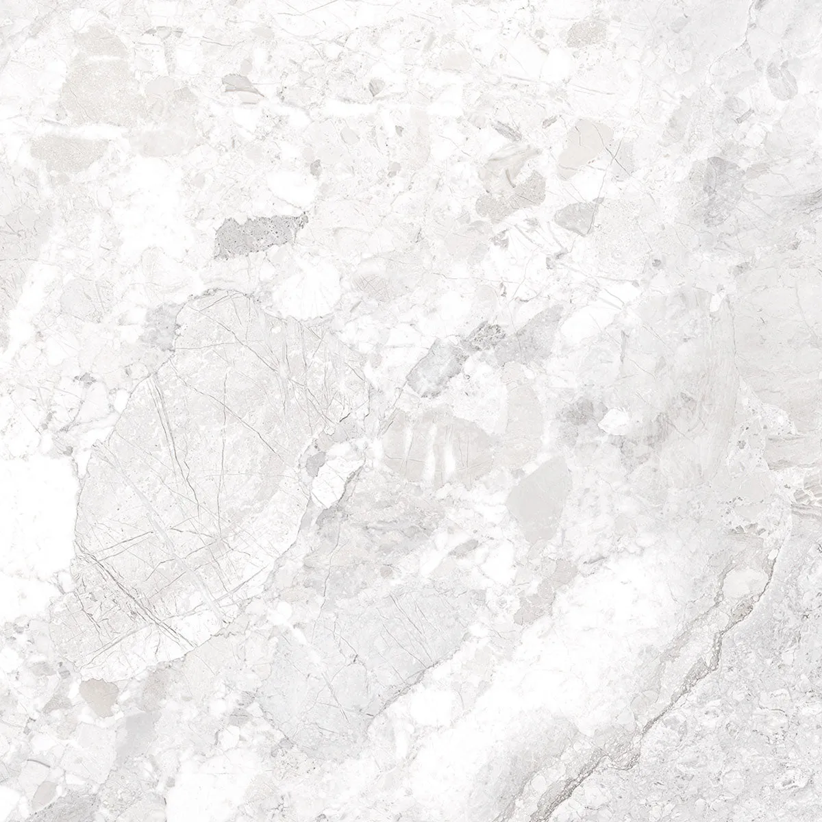 Dreamy Cloud 4D Shaped Marble Effect Porcelain Tile 100x100cm Matt
