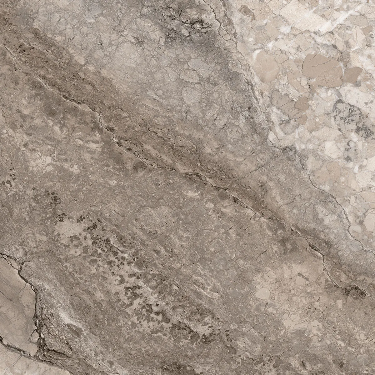 Dreamy Mocha 4D Shaped Marble Effect Porcelain Tile 100x100cm Matt