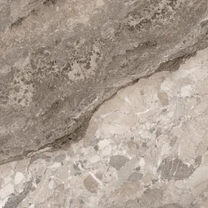 Dreamy Mocha 4D Shaped Marble Effect Porcelain Tile 100x100cm Matt