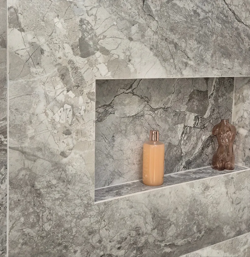 Dreamy Road 4D Shaped Marble Effect Porcelain Tile 100x100cm Matt