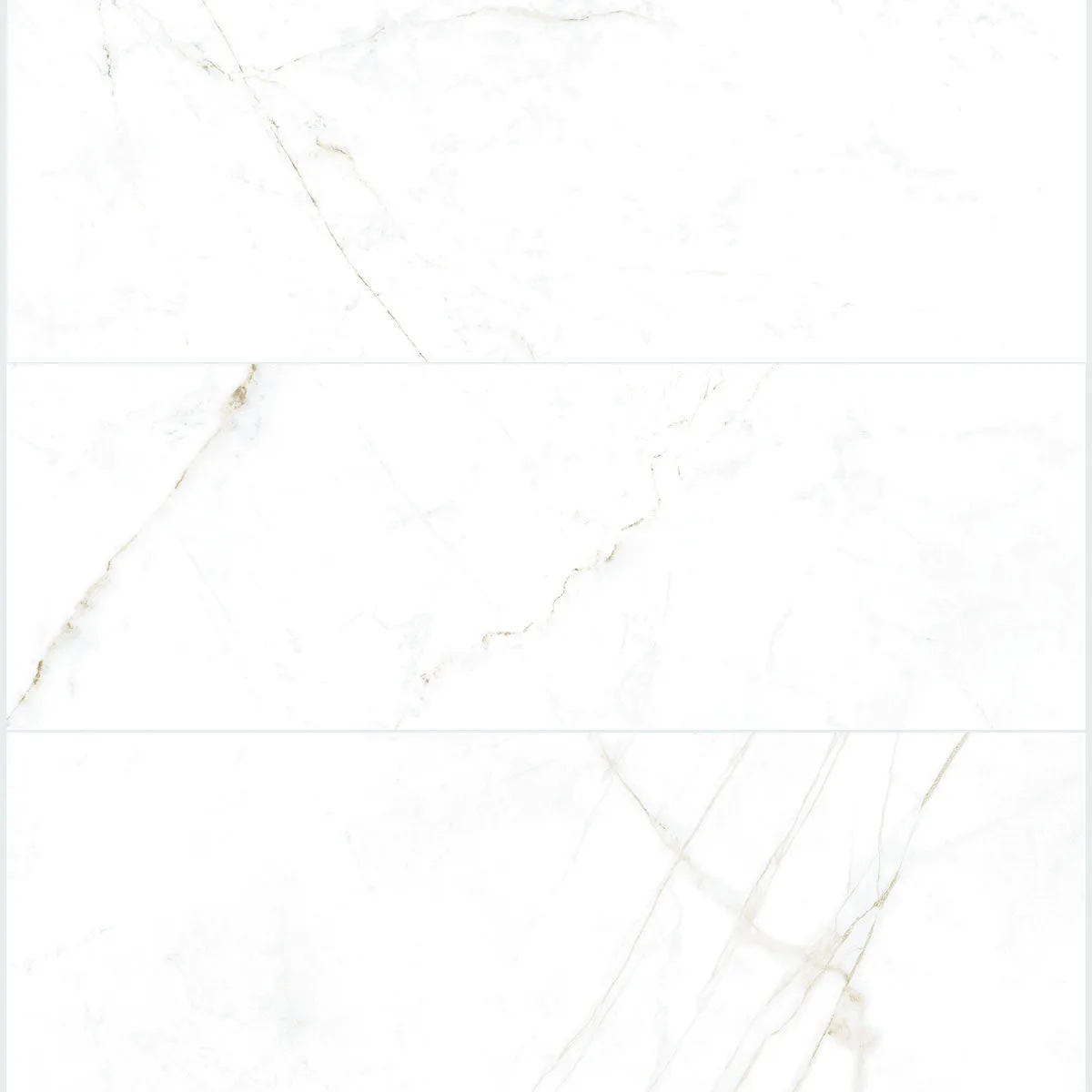 Dual White 4D Marble Effect Wall Tile 33x100cm Matt