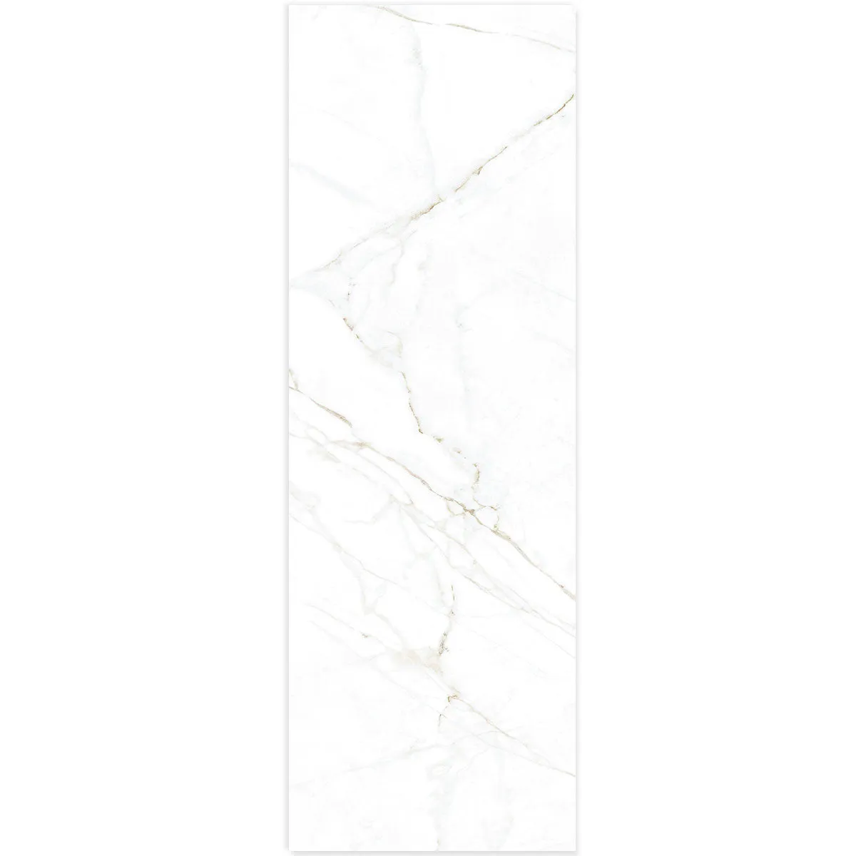 Dual White 4D Marble Effect Wall Tile 33x100cm Matt