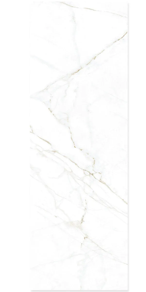 Dual White 4D Marble Effect Wall Tile 33x100cm Matt