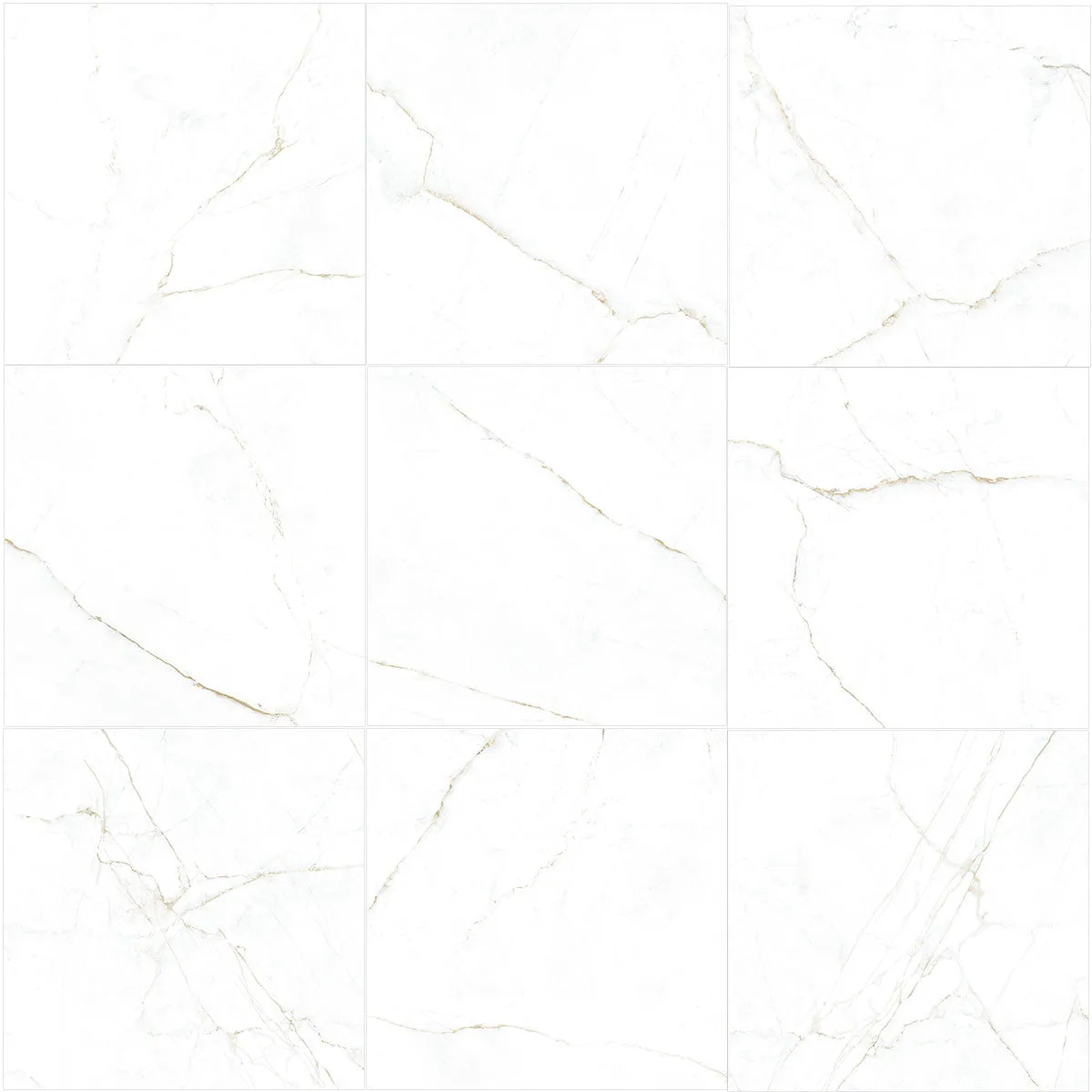 Dual White 4D Textured Marble Effect Porcelain Tile 100x100cm Matt