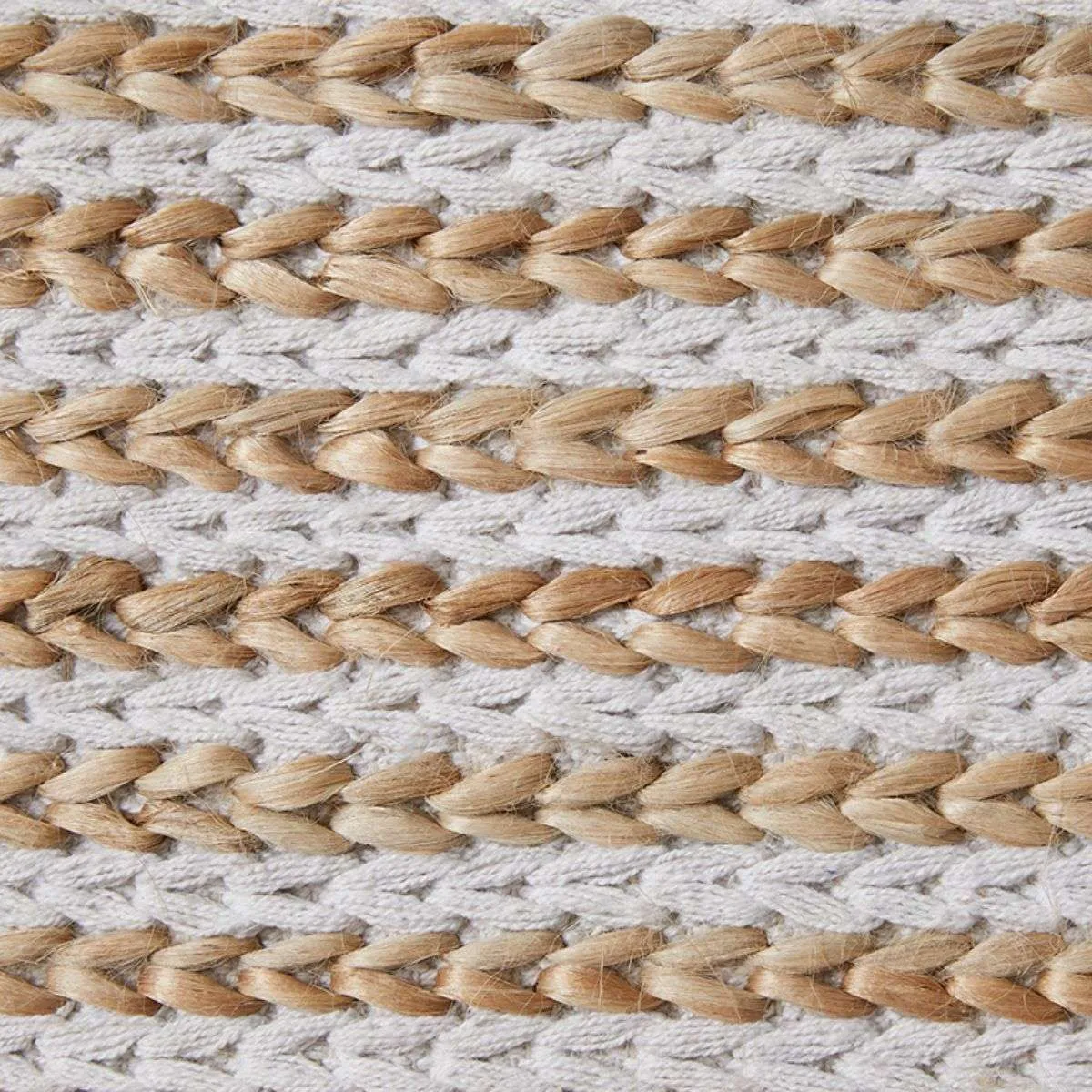 Duke Braided Cotton Jute Rug - Runner Mocka