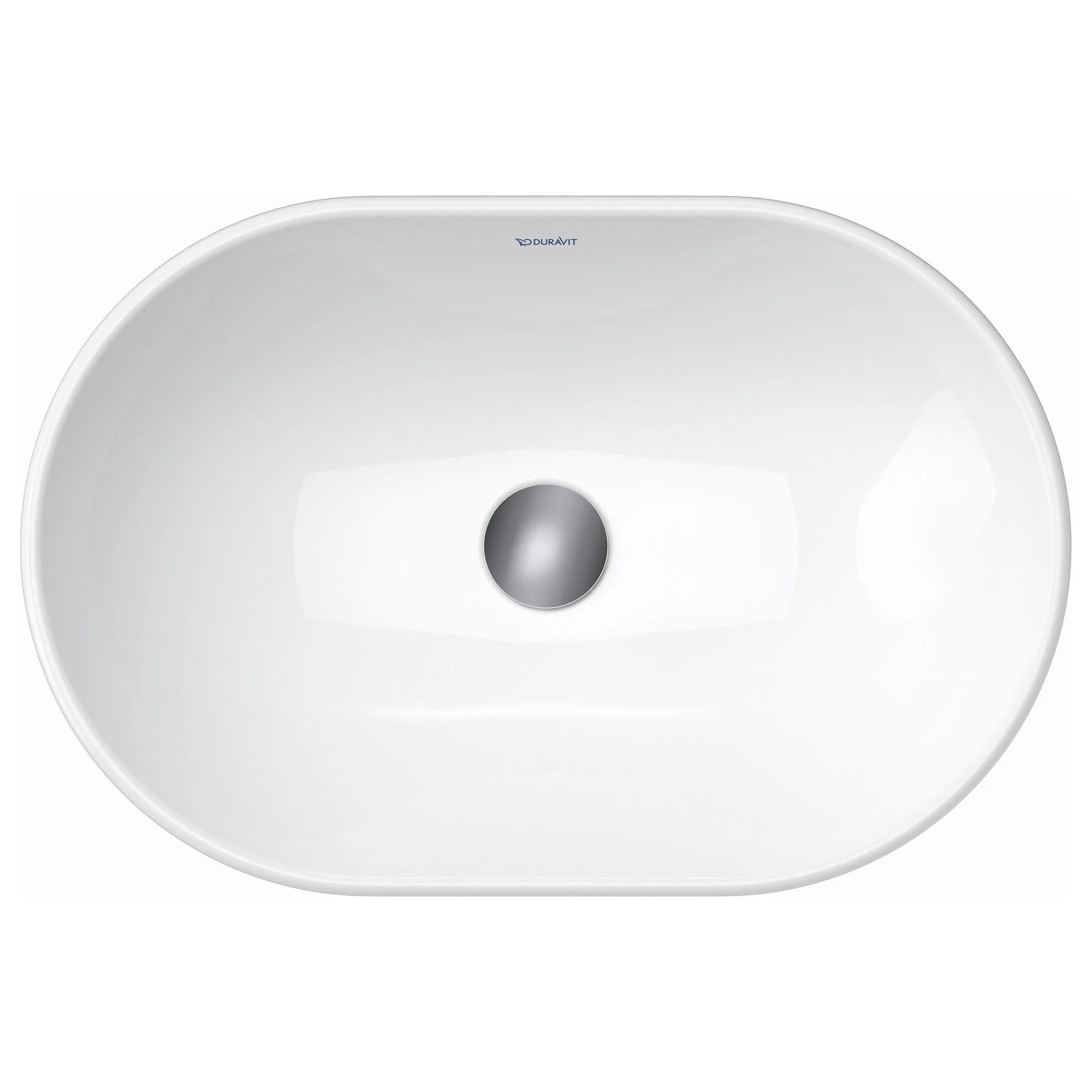 Duravit D-Neo 600 Oval Countertop Basin - Gloss White