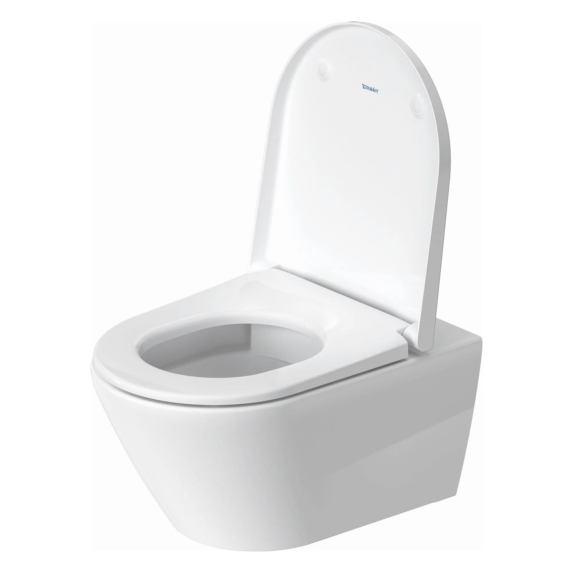 Duravit D-Neo Rimless Wall Hung WC Pan With Soft Close Toilet Seat - Gloss White
