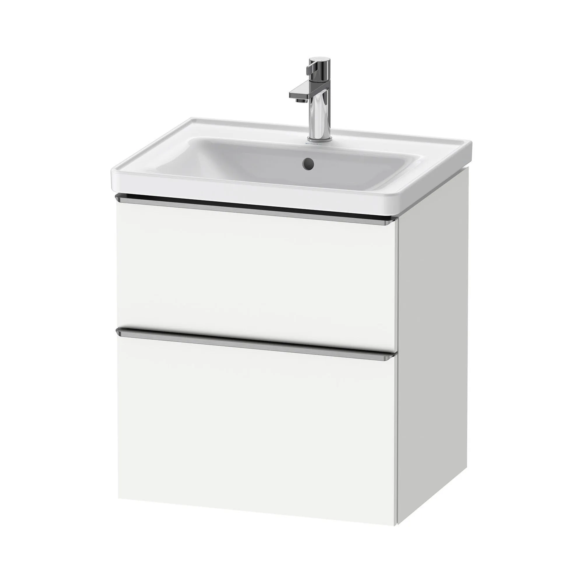 Duravit D-Neo Wall Mounted 2-Drawer Vanity Unit With Ceramic Basin - Matt White