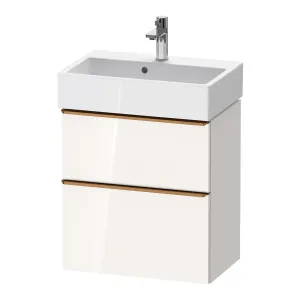 Duravit D-Neo Wall Mounted 2-Drawer Vanity Unit With Vero Air Ceramic Basin - Gloss White