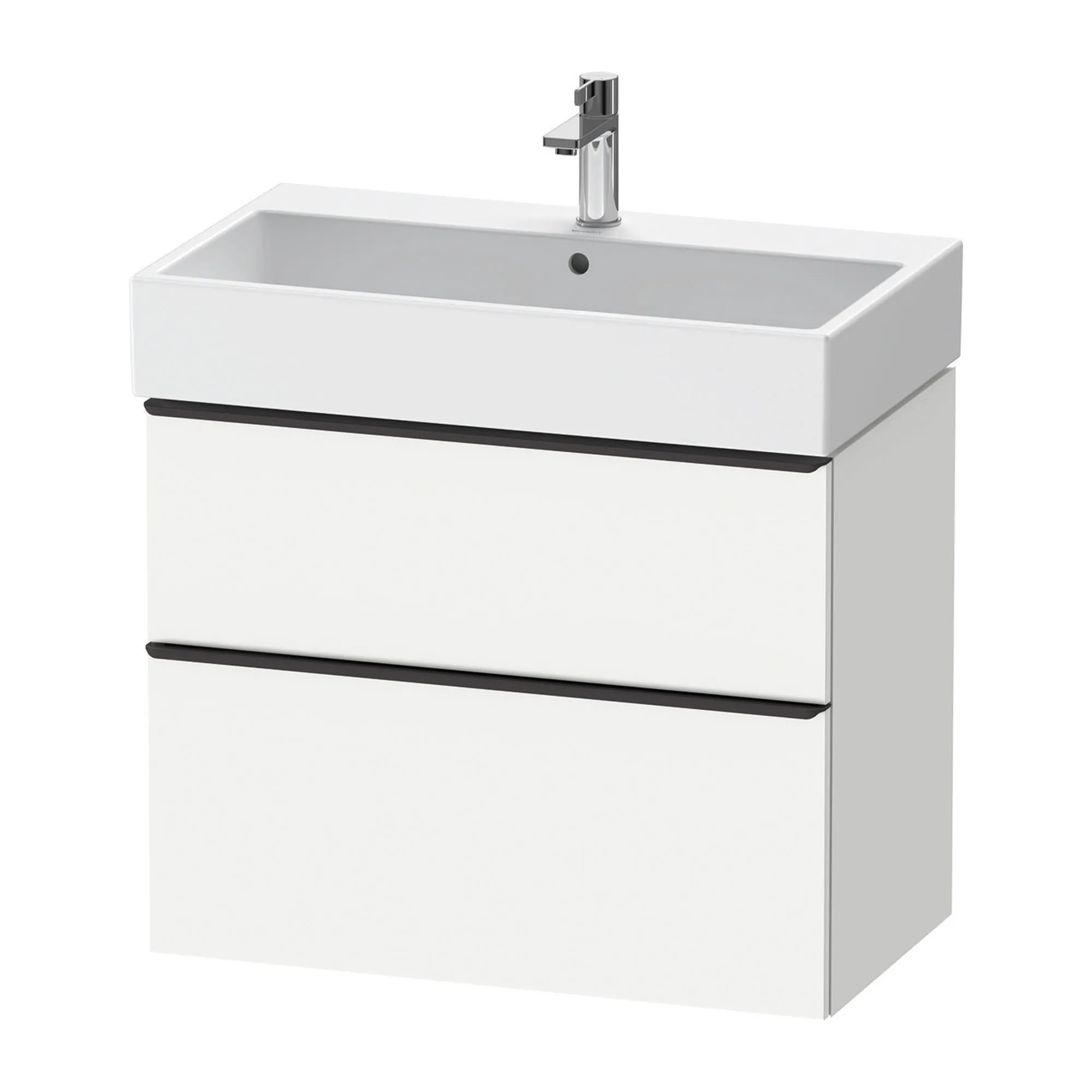 Duravit D-Neo Wall Mounted 2-Drawer Vanity Unit With Vero Air Ceramic Basin - Matt White