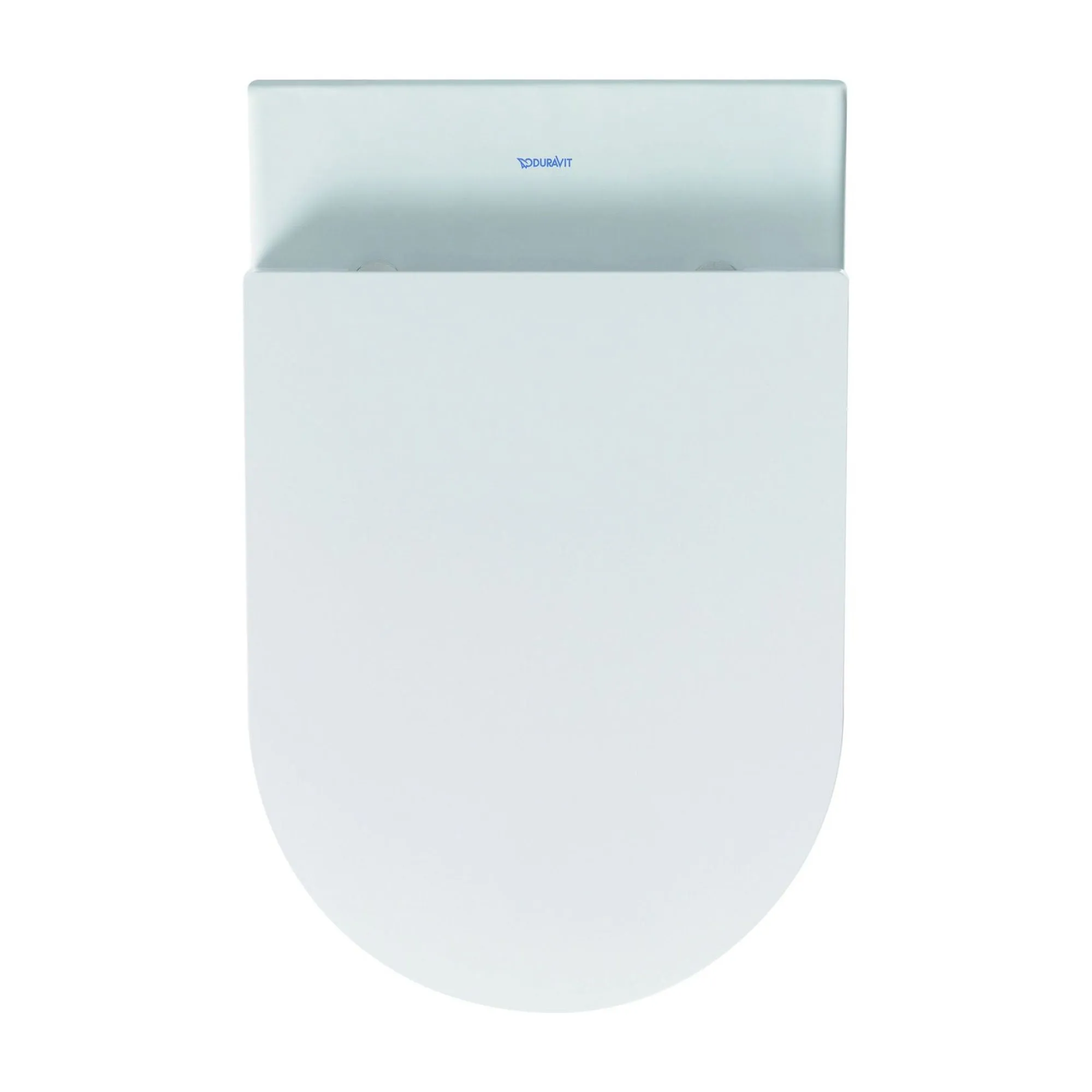 Duravit ME by Starck Rimless Wall Hung WC Pan With Soft Close Toilet Seat - Gloss White