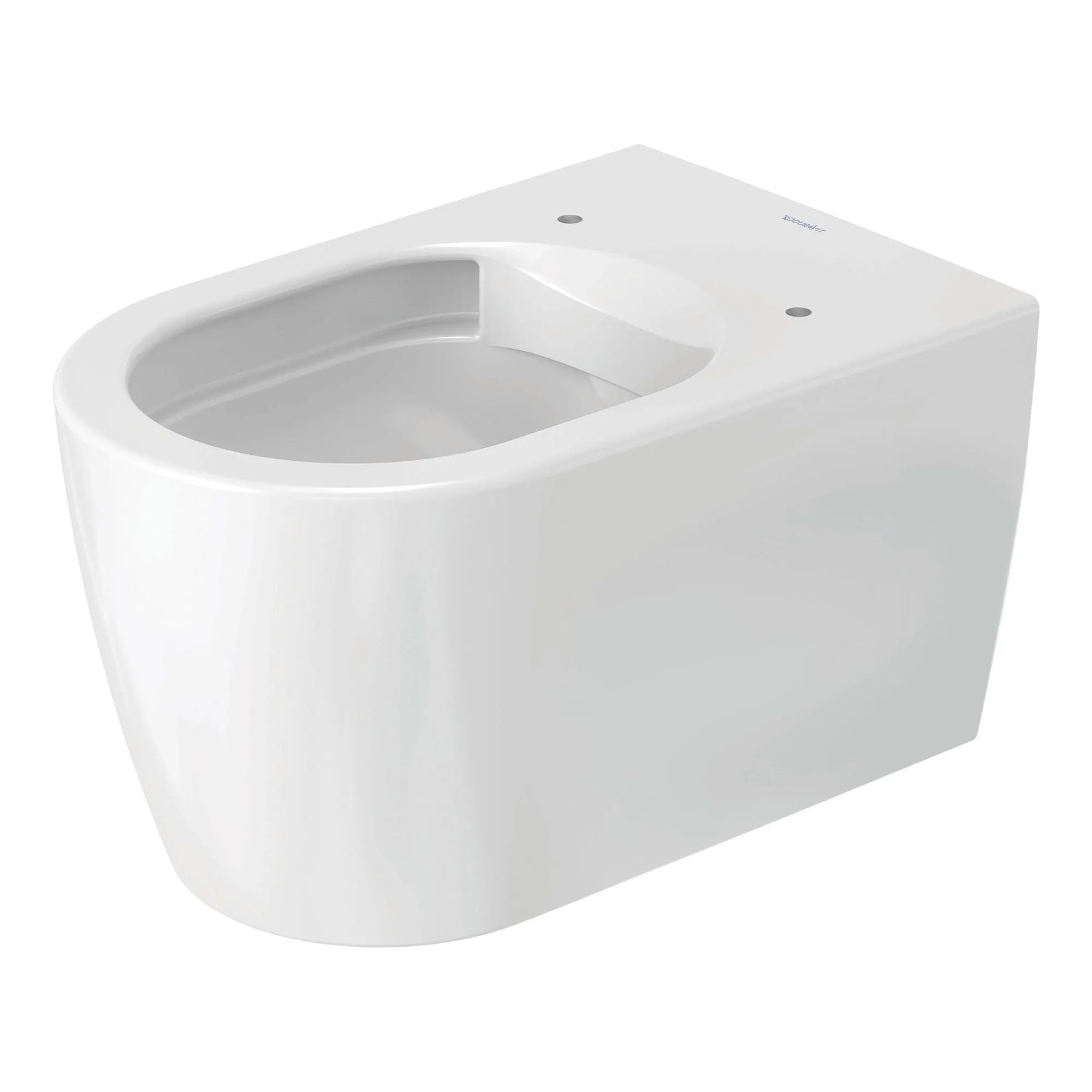 Duravit ME by Starck Rimless Wall Hung WC Pan With Soft Close Toilet Seat - Gloss White