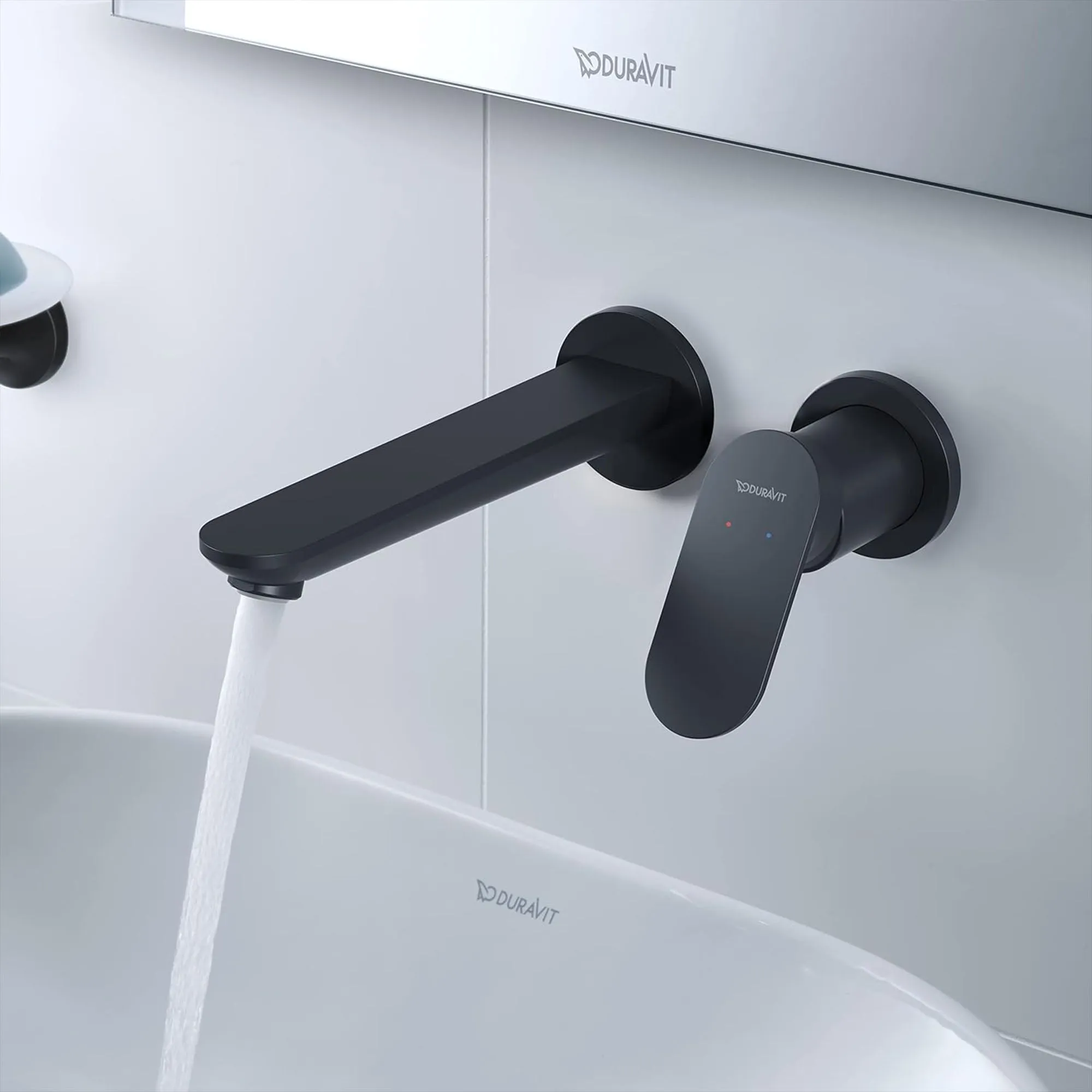 Duravit Wave 2 Hole Wall Mounted Basin Mixer Tap