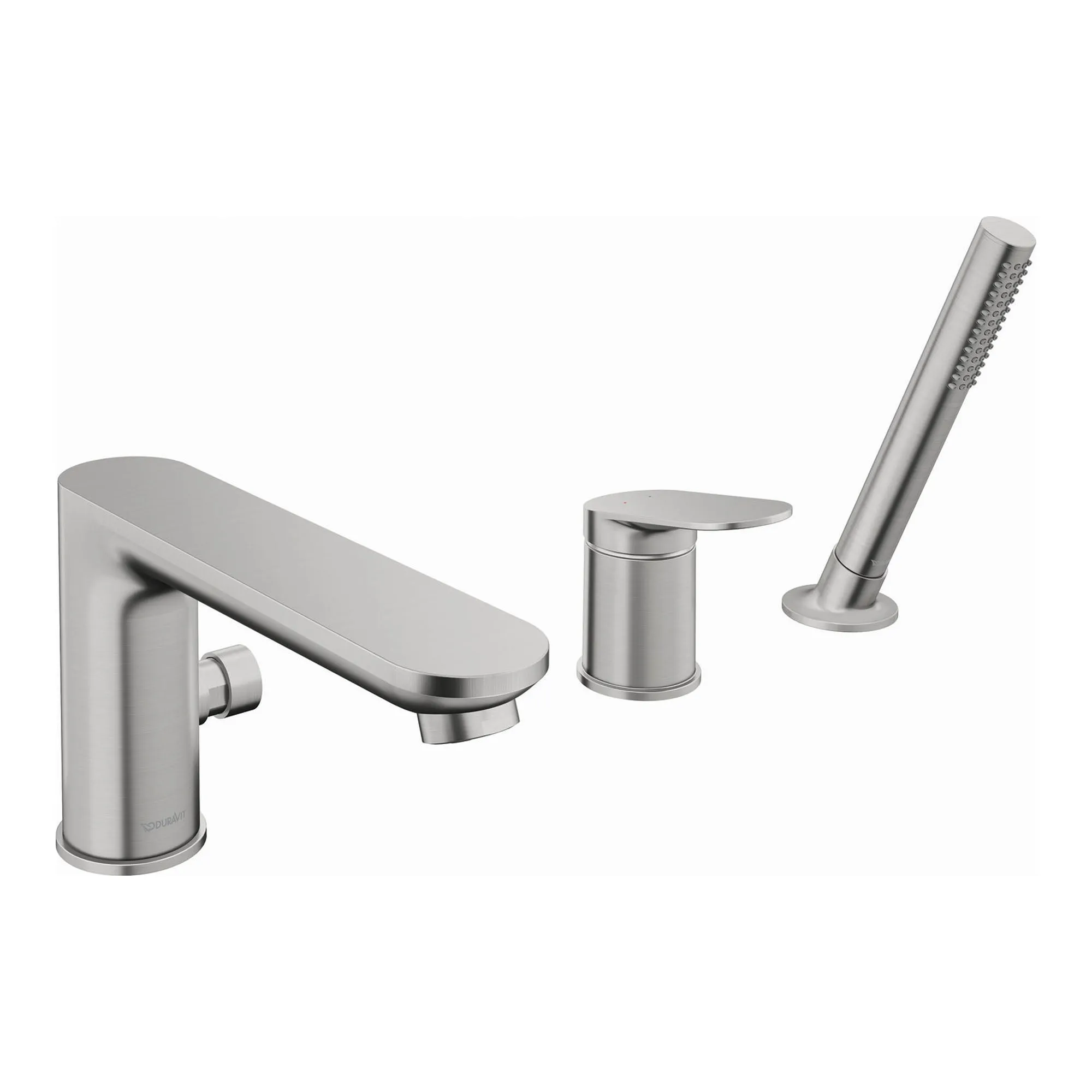 Duravit Wave 3 Hole Deck Mounted Bath Mixer with Shower Handset