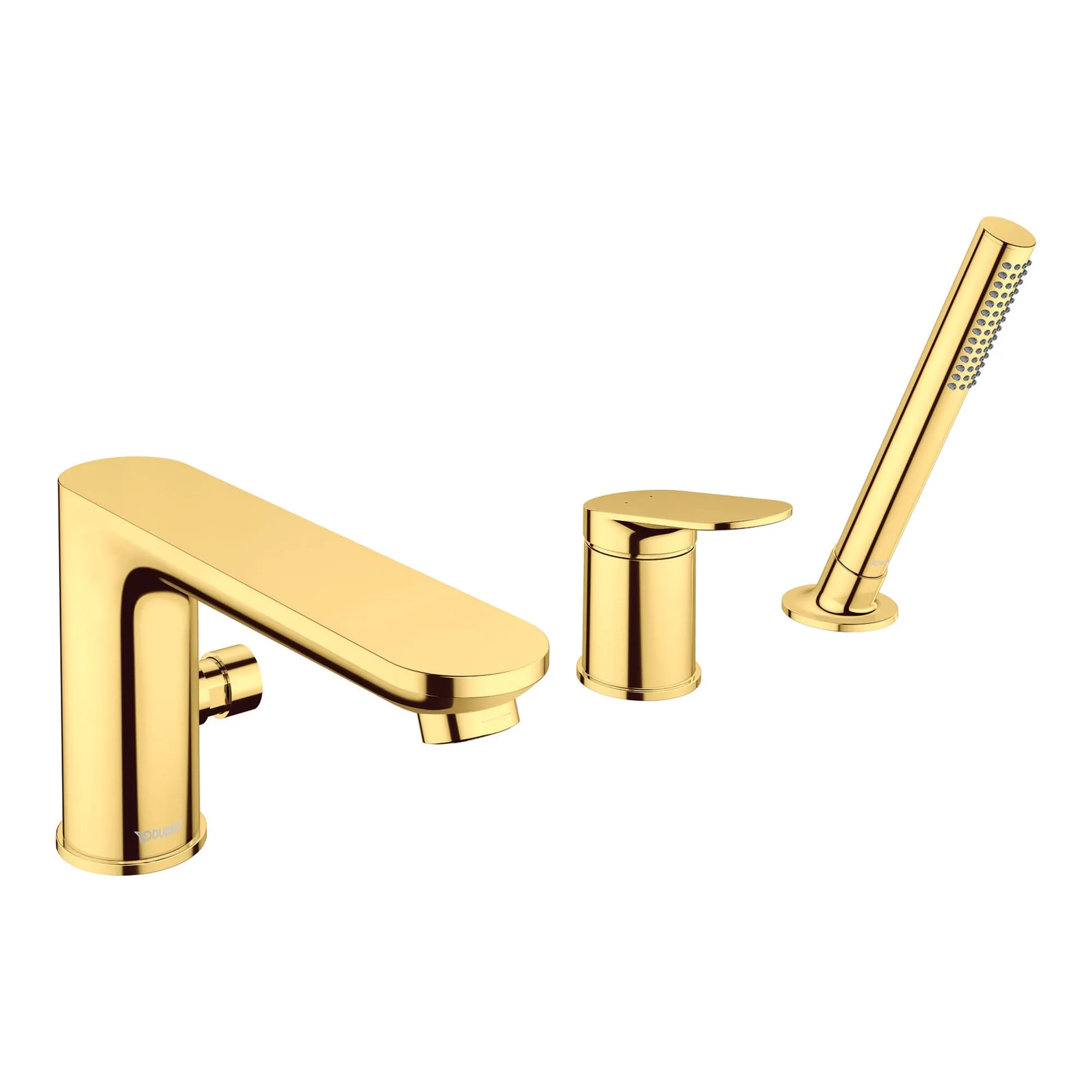 Duravit Wave 3 Hole Deck Mounted Bath Mixer with Shower Handset