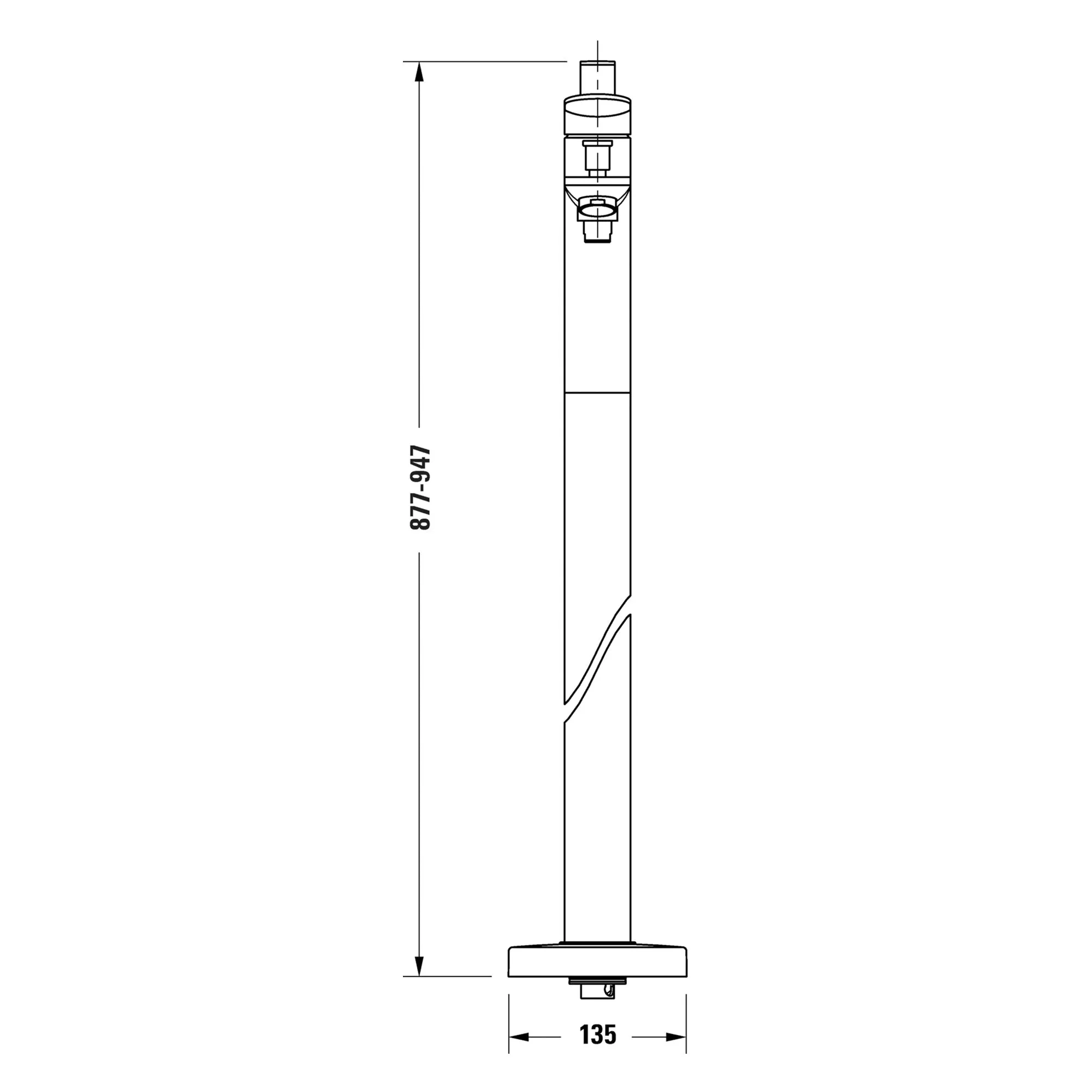 Duravit Wave Floorstanding Bath Shower Mixer With Handset