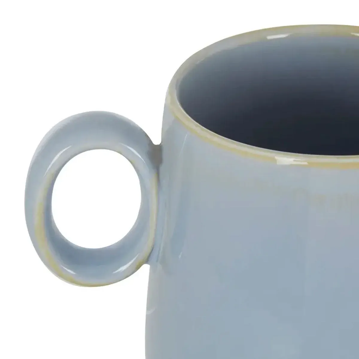 Dusky Blue Porcelain Mug Funky Chunky