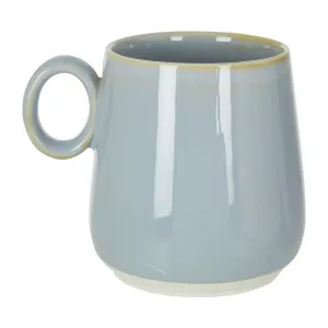 Dusky Blue Porcelain Mug Funky Chunky