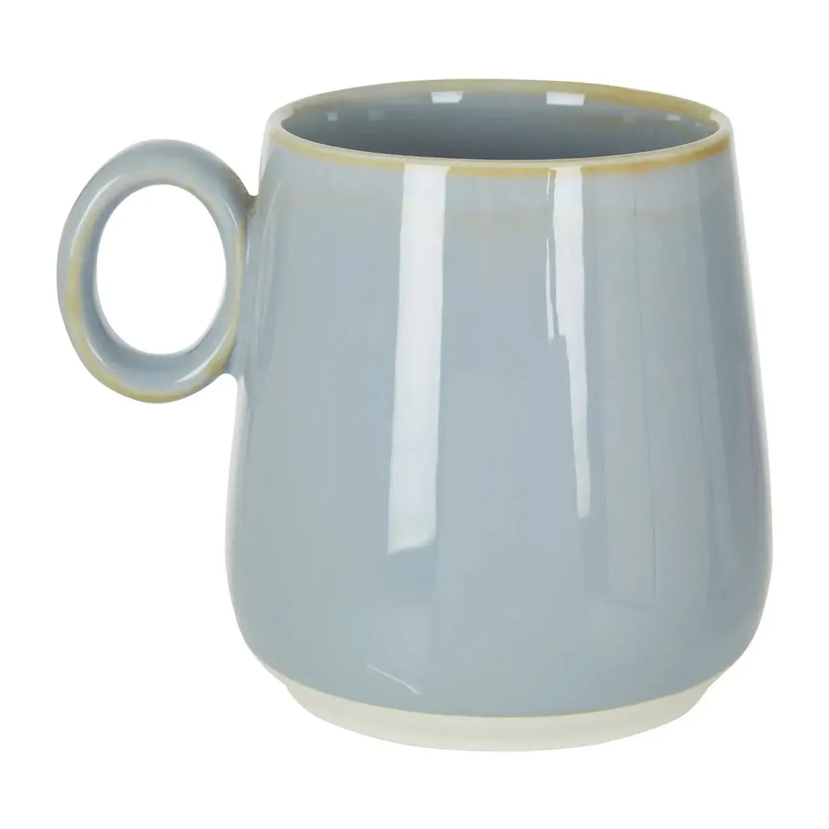 Dusky Blue Porcelain Mug Funky Chunky