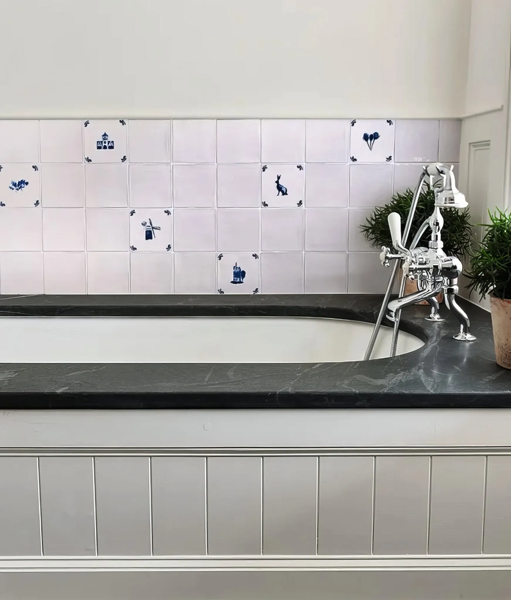 Dyrham Dairy Ceramic Chalk White Field Tile