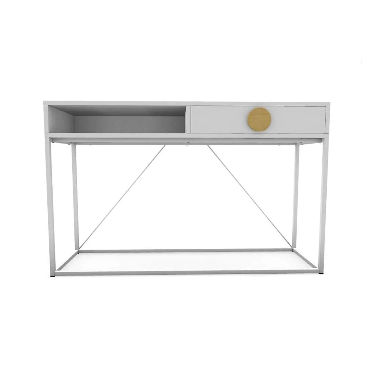 Eclipse Console Table  - White Mocka