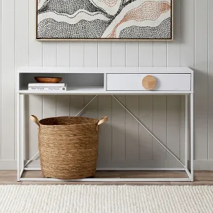 Eclipse Console Table  - White Mocka