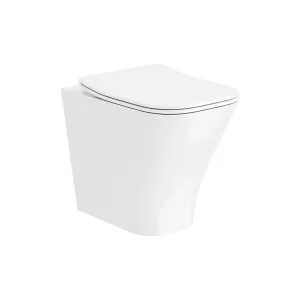 Elliot Rimless Back To Wall WC Pan With Soft Close Toilet Seat
